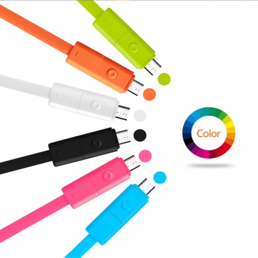 Кабель Micro Usb для IPhone Запасных Частей 2 В 1 Зарядки линия Мобильный Телефон Samsung