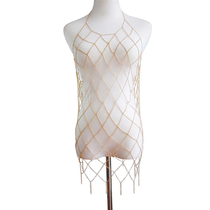 Женское ажурное платье в клетку Летнее мини с открытой спиной металлической