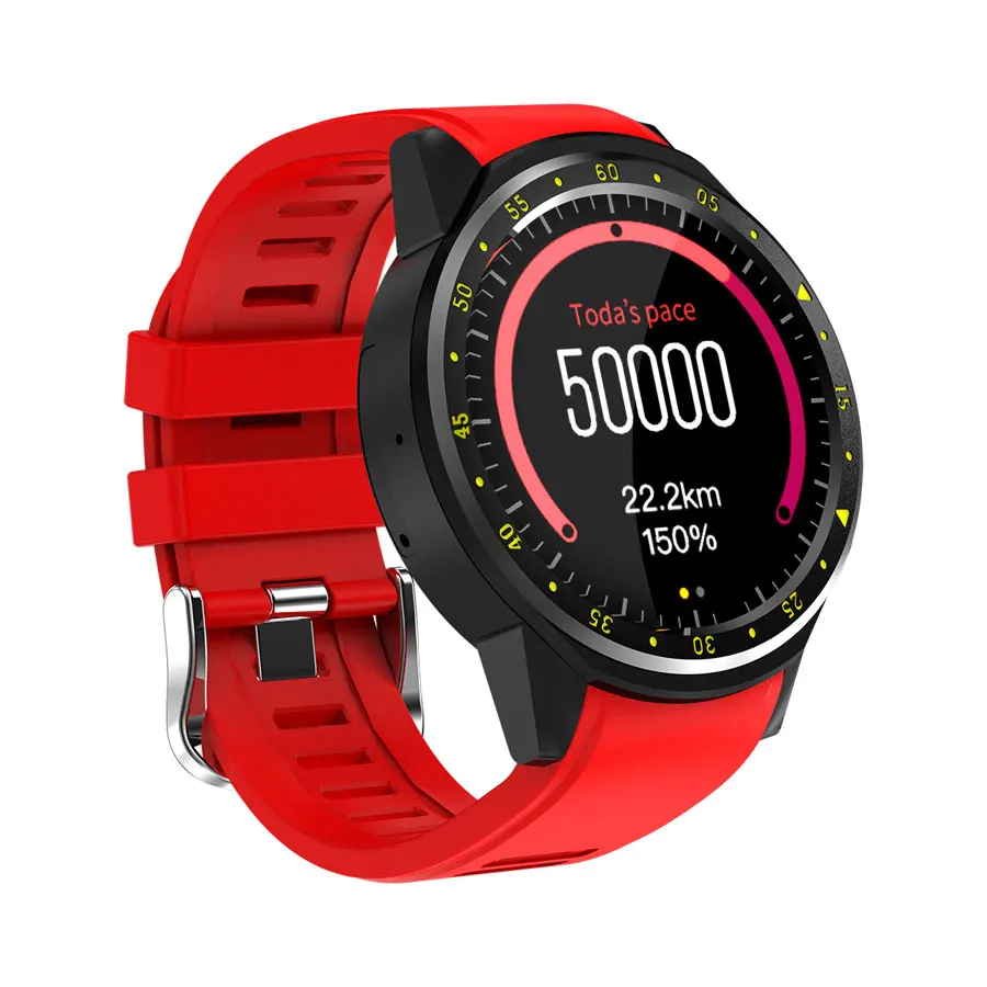 Gps спортивные Смарт-часы+ компас позиционирование поддержка sim-карты телефонный звонок bluetooth монитор сердечного ритма сна альтиметр - Цвет: Красный