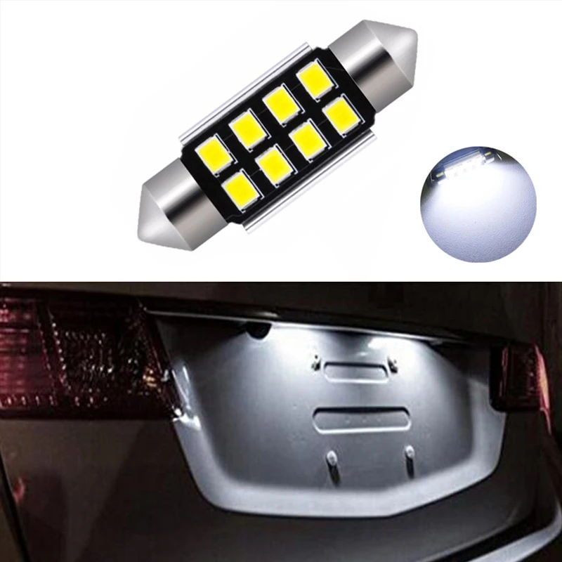 1 автомобильная светодиодная лампа 36 мм C5W 2835 SMD 12 В светильник номерного знака для