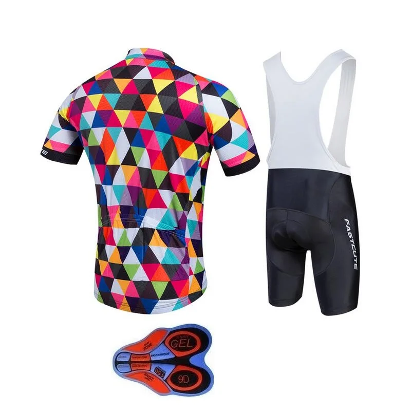 Лето 2019 веломайка 9D гелевый нагрудник шорты Ropa De Ciclismo комплект одежды для