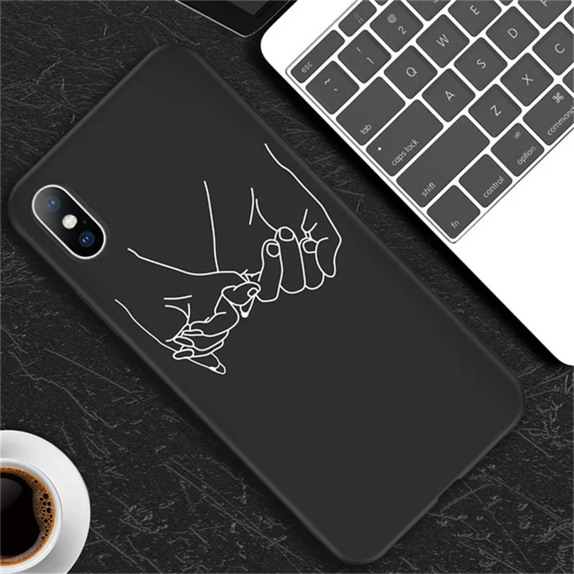 AC3415 Матовый Мягкий силиконовый чехол USLION для iPhone 11 XS Max XR X, чехол для телефона с сердечком для iPhone 7, 8, 6, 6 s Plus, 5 S, SE - Цвет: AC3415