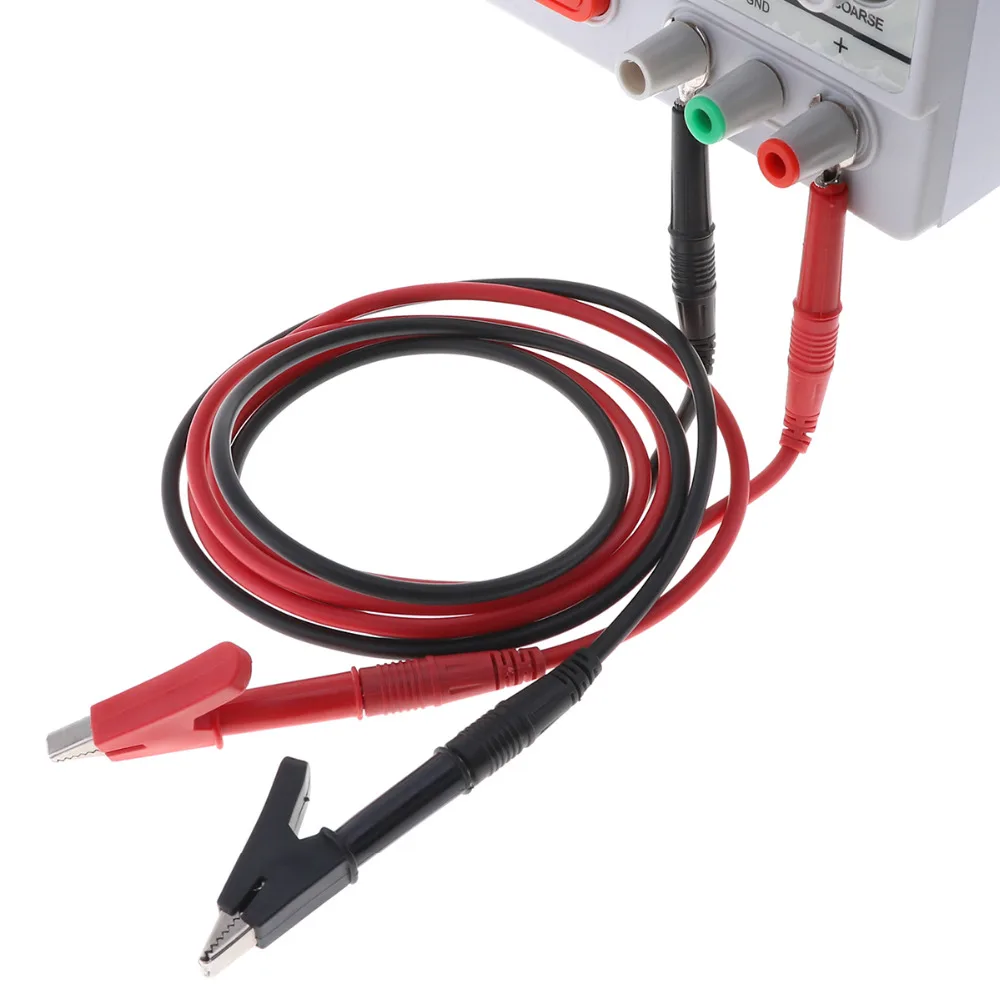 Съемные зажимы типа Аллигатор 2 шт./лот разъем U 4 мм Тестовый Кабель провод для