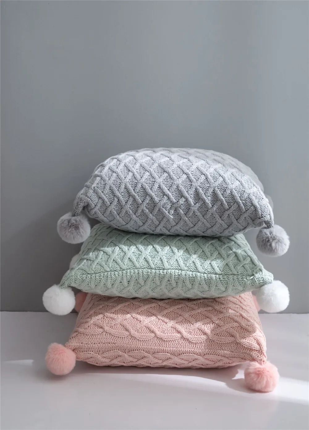 Бесплатная доставка Прямая поставка Подарочная вязаная наволочка с