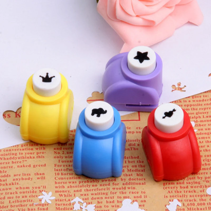 

1 PCS Kid Seal Mini Printing Paper Hand Shaper Scrapbook Tags Cards Craft DIY Punch Cutter Tools DIY Toys For Children