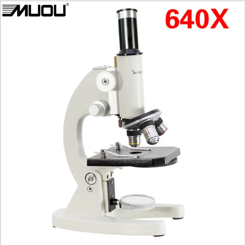 40X-1280X Professional USB Biological Microscope LEDs Students Educational Science Lab Monocular Microscop Metal +1.3MP | Инструменты