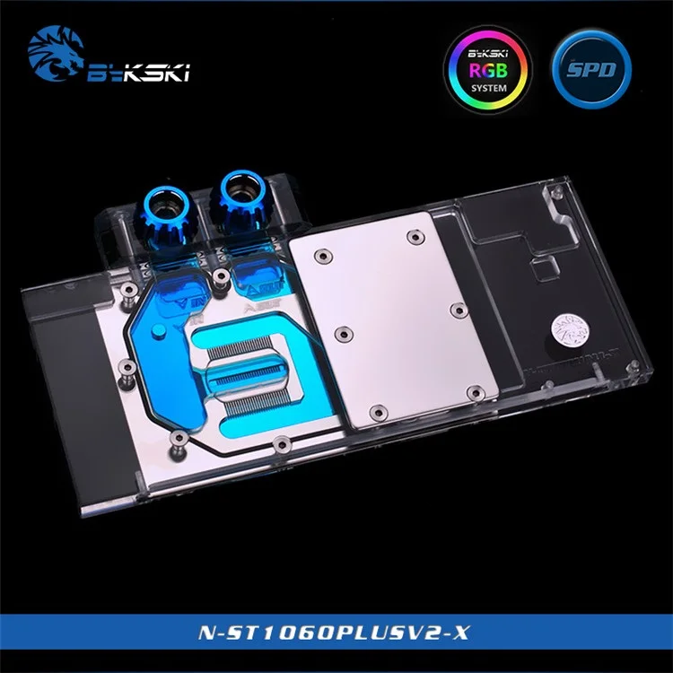Bykski полный Чехол водоблок для ZOTAC GTX 1060 PLUS игровой/медный радиатор/RGB освещение.