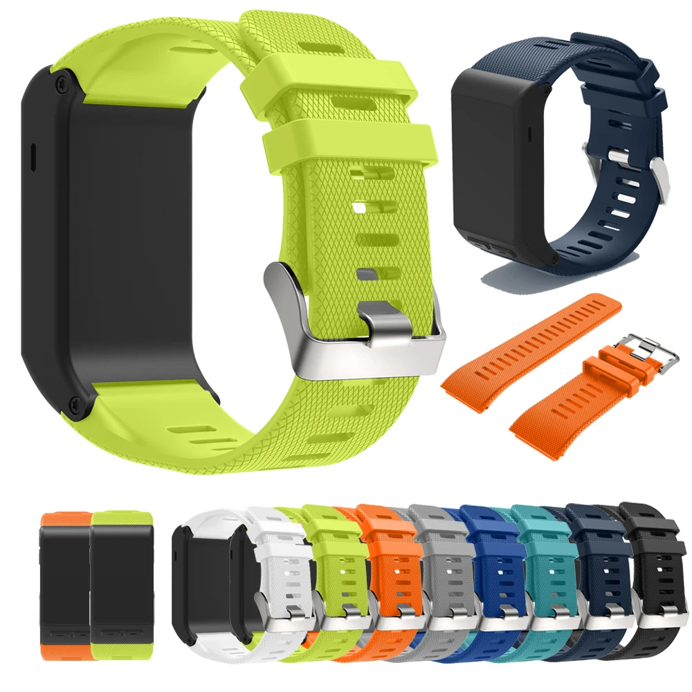 Цветной силиконовый сменный ремешок для Garmin vivoactive HR умный мягкий браслет GARMIN