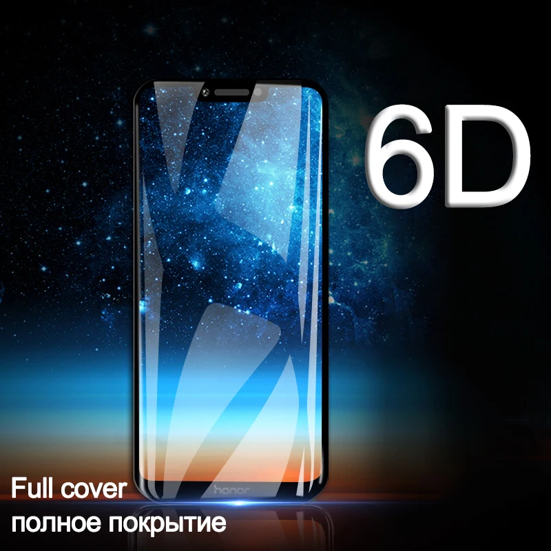 6D полное покрытие изогнутое закаленное стекло для Huawei Honor 8X 9 10 Lite Nova 3i на P smart 2019 Y9