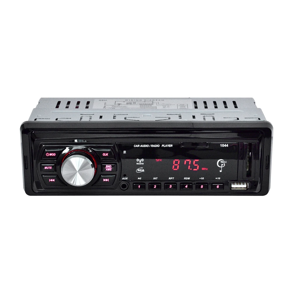 1 Din автомобильный Радио плеер Авто Аудио MP3 FM радио Поддержка USB AUX IN SD карта пульт