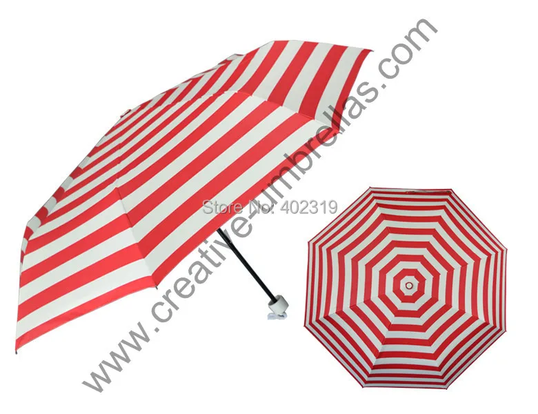 Free shipping 2pcs/lot three fold zebra streak pongee silver coating UV protecting all black frame anti rust summer parasol | Дом и сад