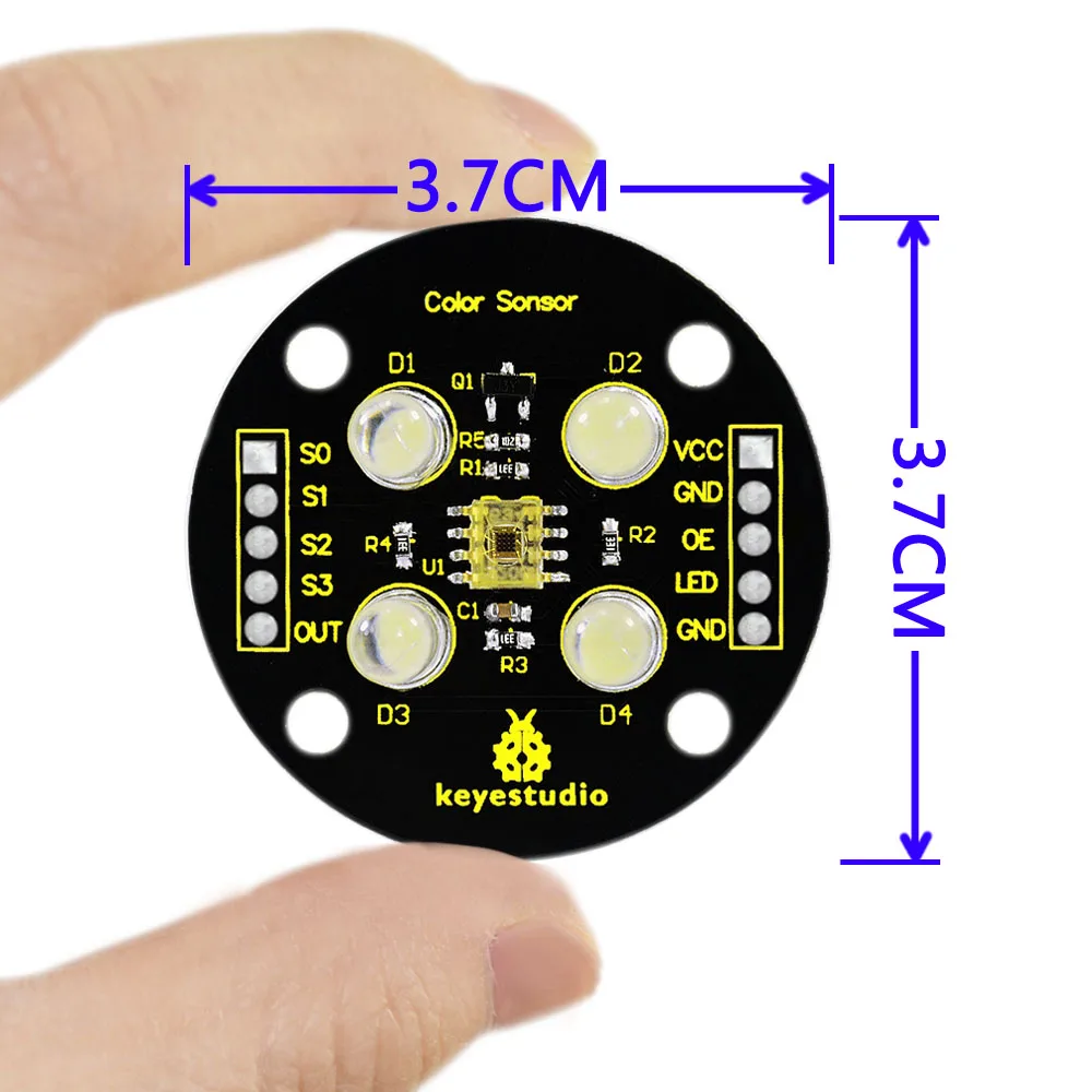 Keyestudio TCS3200 модуль датчика распознавания цветов для Arduino | Компьютеры и офис
