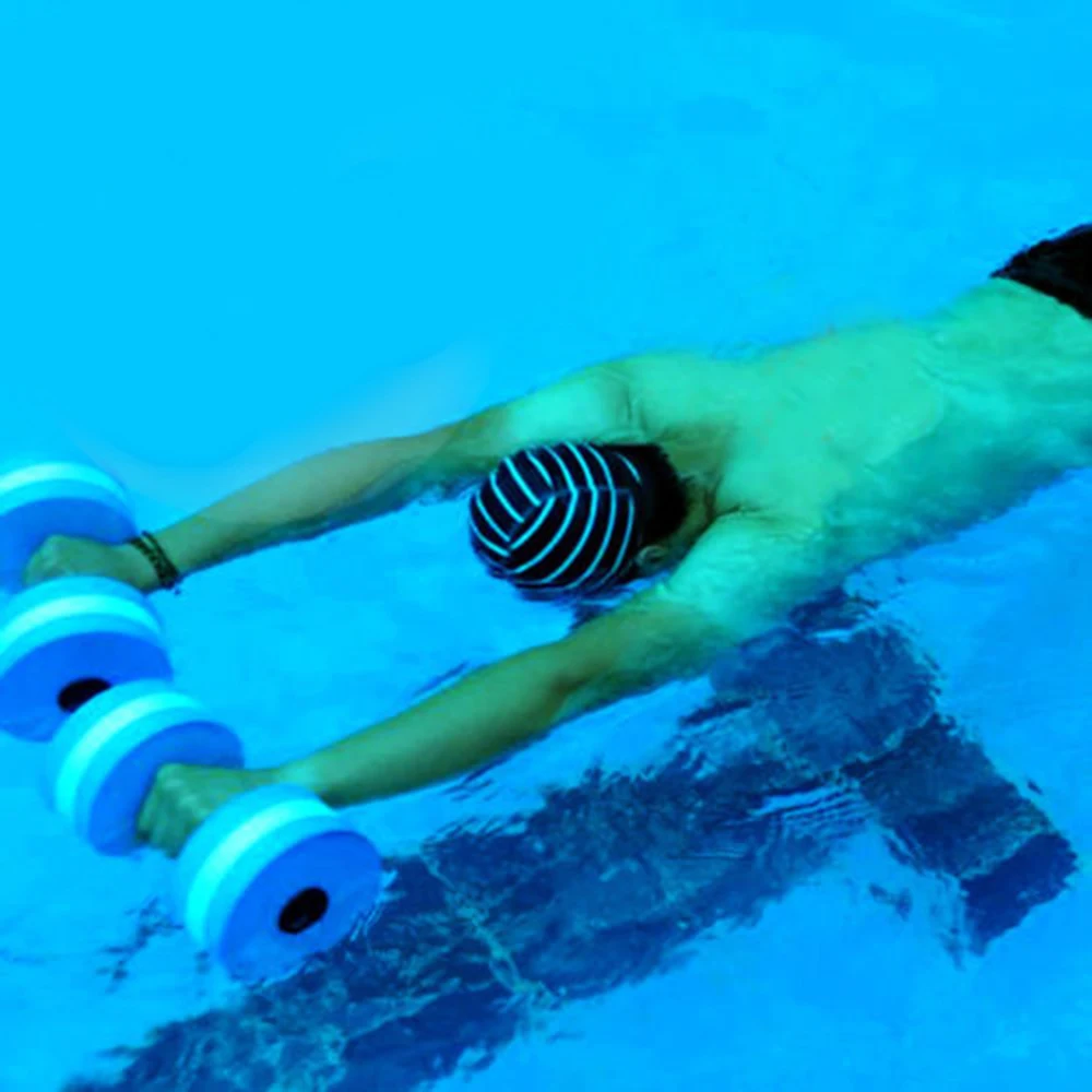 2 шт. эва водная Aquatics фитнес гантели бассейн для аэробики тренировки средняя