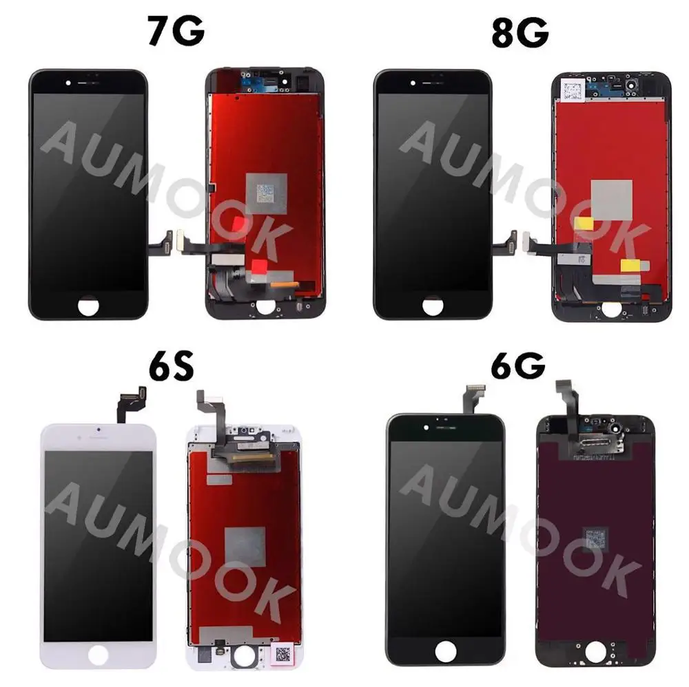Aumook завод ЖК дисплей для IPHONE 6 6s 7 8 сенсорный экран доступны Замена проверенный
