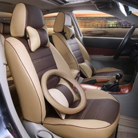 automobile car seat covers pu leather cushion for mitsubishi lancer ex v356 pajero sport outlander v73 v77 grandis evo ix dx 7