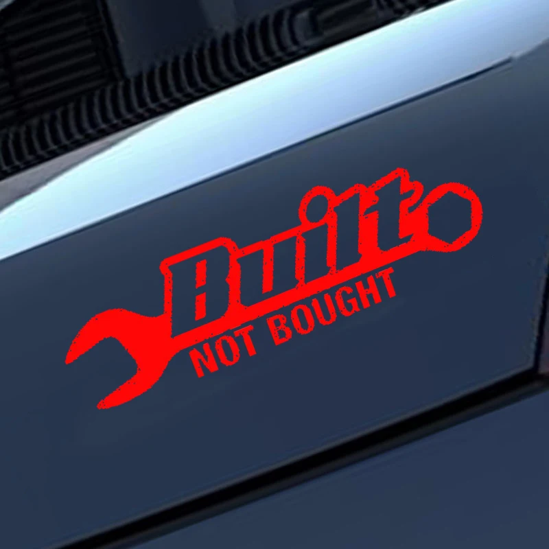 HotMeiNi наклейка для автомобилей Jdm Стайлинг на бампер окно водонепроницаемое Built Not