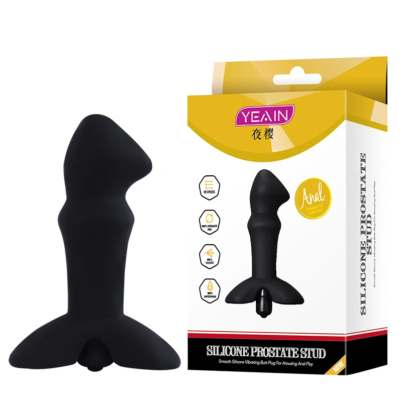 Медицинский Силиконовый анальный фаллоимитатор массажер простаты вибратор
