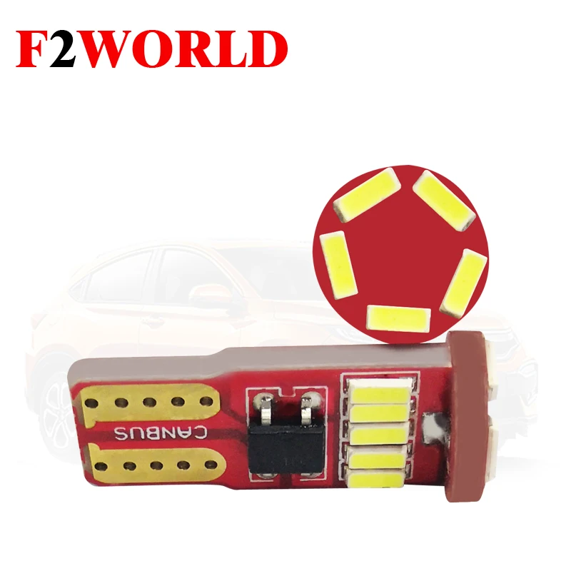 

4 шт. * Отличное предложение 12V 24V DC автомобильный Стайлинг T10 4014 15smd W5W 168 194 Автомобильный светодиодный лампа для чтения номерной знак лампы