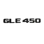 Матовый черный значок GLE 450 с надписью на заднюю часть БАГАЖНИКА АВТОМОБИЛЯ, эмблема, наклейка с надписью для Mercedes Benz GLE Class GLE450