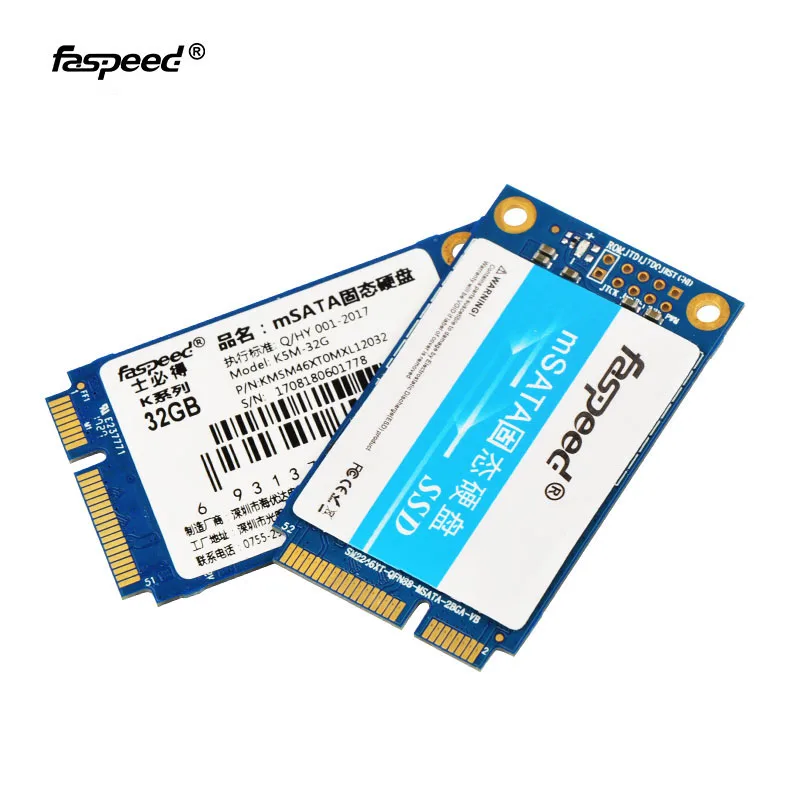 Faspeed msata SSD 60 ГБ 120 128 240 256 Внутренний твердотельный диск Mini SATA настольный ноутбук и