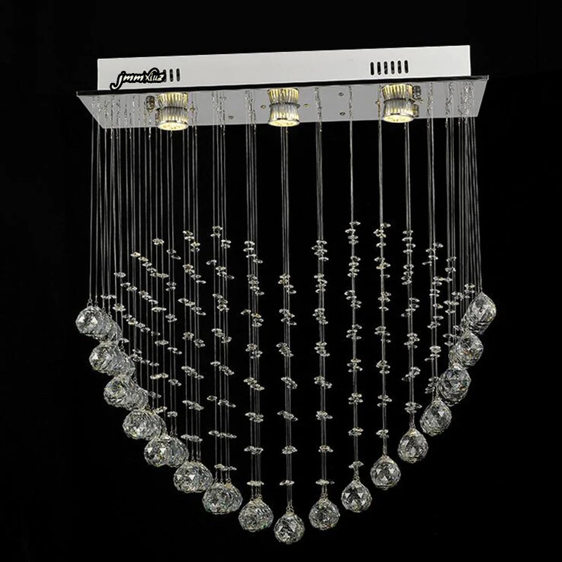 

Jmmxiuz Modern led K9 Rectangular Crystal Lighting Fixtures for Living Room Dining Room Living Room Ceiling Lamp