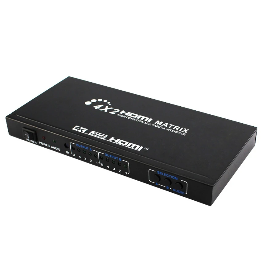 Матричный коммутатор 4x2 HDMI FiveHome Ultra HD 4K x 2K @ 30 Гц 4 в 2 выхода истинный матричный
