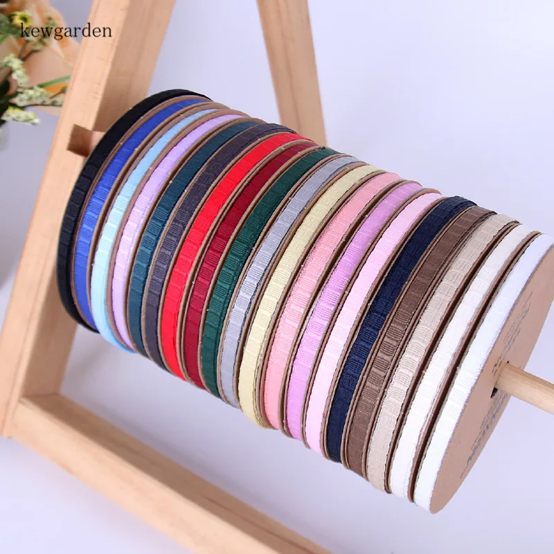 Горизонтальные полоски kewgarden ленты Grosgrain 0 25 дюйма 75 1 самодельная брошь бант