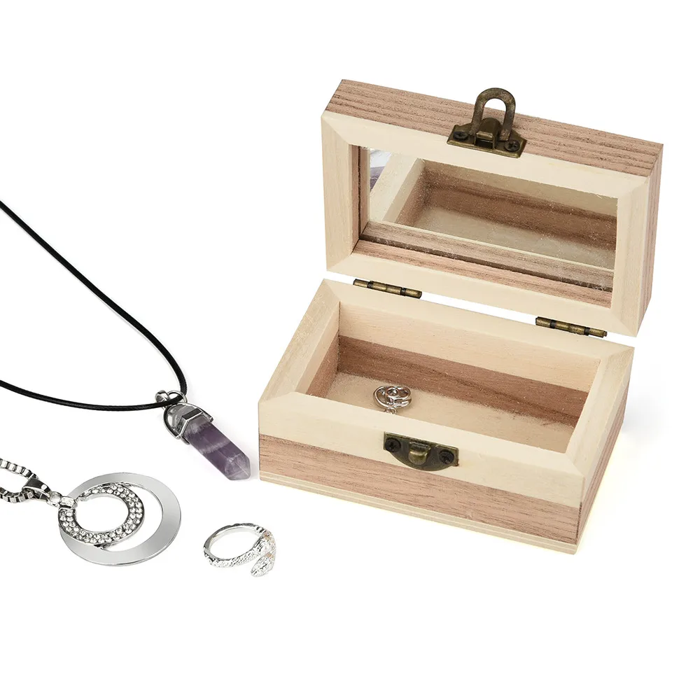 Многофункциональный ящик для хранения 2 размера Ретро Зеркало любви с замком