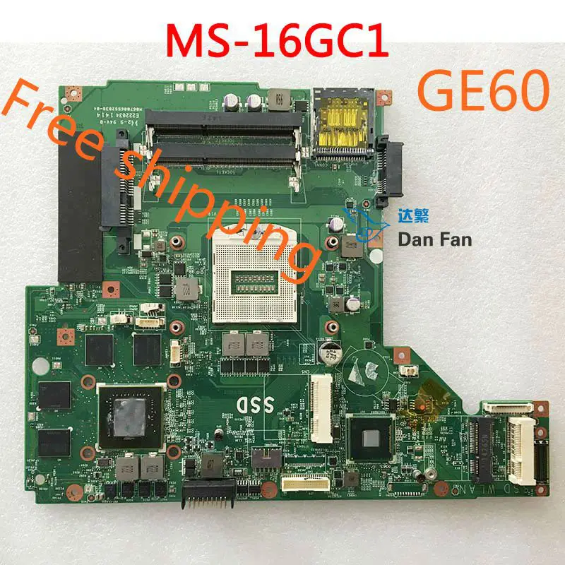 Для MSI GE60 MS 16GC материнская плата для ноутбука 16GC1 VER: 1 0 100% | Отзывы и видеообзор
