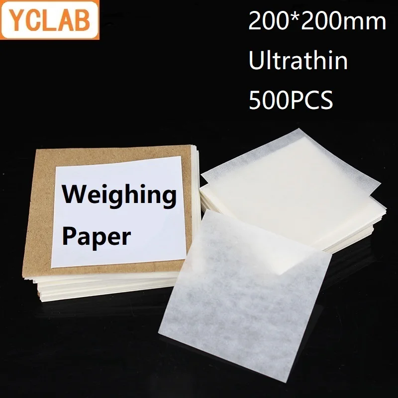 

YCLAB 200*200mm Weighing Paper Square Ultrathin 500PCS / Pack Laboratory Chemistry Equipment