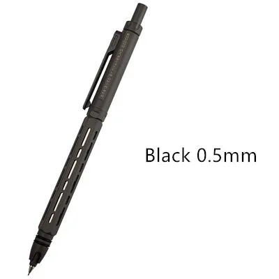 black 0.5mm Предпродажа, автоматический карандаш из титанового сплава, студенческий непрерывный свинцовый 0,5, низкий центр гравитации, корректирующая ручка, 0,7 для рисования, EDC - Цвет: black 0.5mm