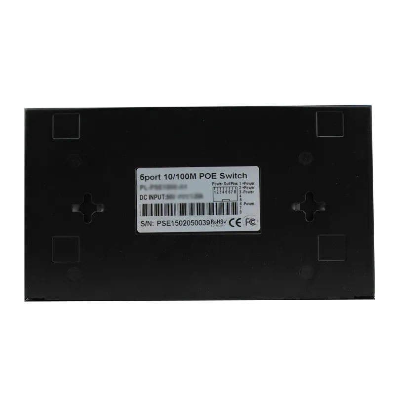 10/100 Мбит/с rj45 poe коммутатор 802.3af 4 порта источник питания 15 5 Вт для ip-камер nvr ip