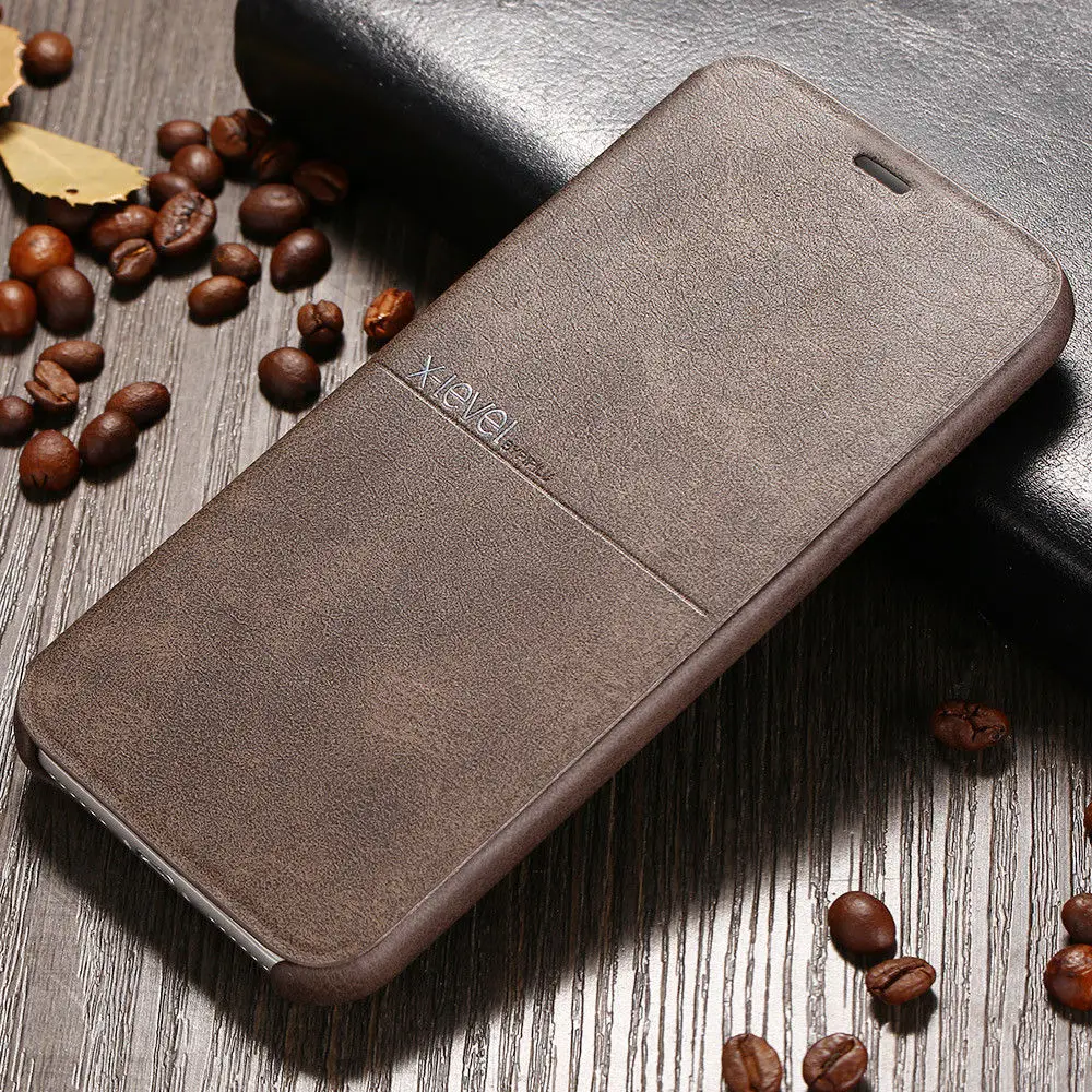 Роскошный кожаный чехол-книжка с подставкой для iPhone 11 Pro XS Max XR X 7 8 Plus | Мобильные