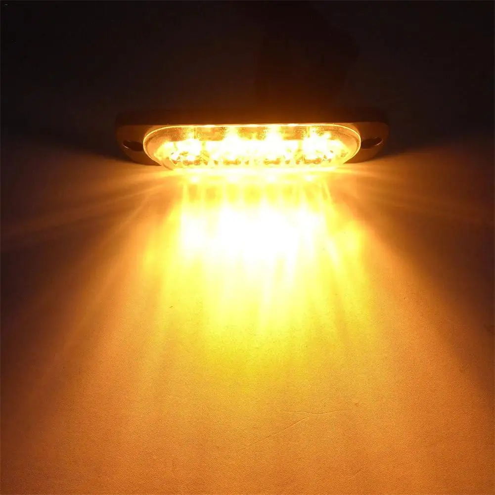 Грузовик 12V 24V 4 LED Стробоскоп сигнальный свет стробоскоп Решетка мигающий