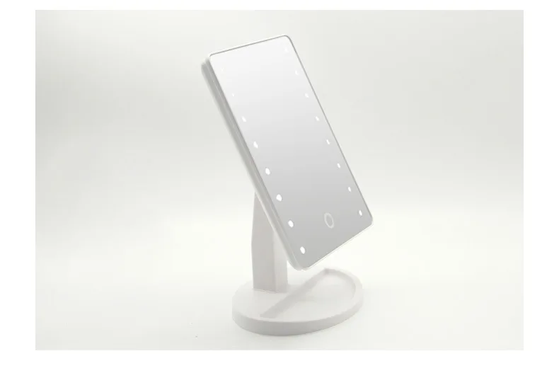 Настольное косметическое хранилище прямоугольник Макияж USB LED Голливуд Зеркало с