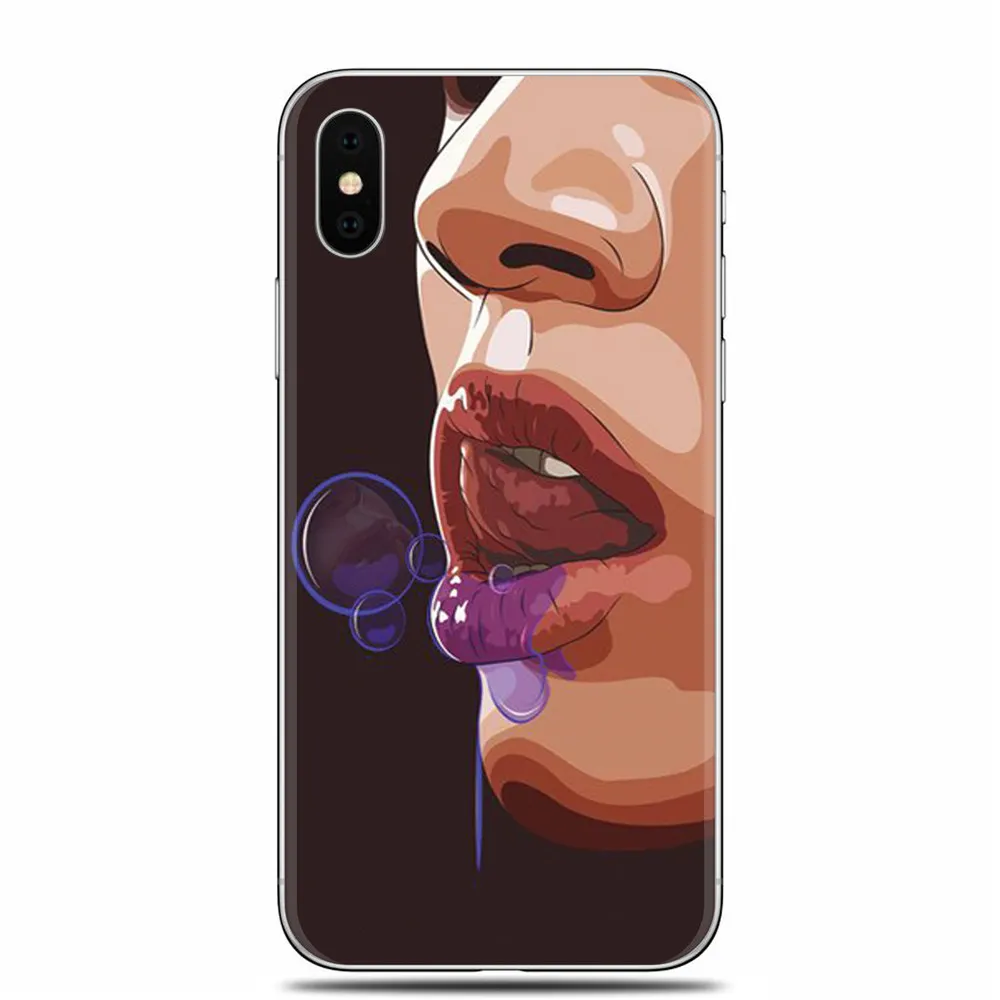 Модный сексуальный мягкий силиконовый чехол для телефона для iPhone X, 5, 5S, SE, 6, 6 S, 6 Plus, 6S Plus, 7, 7 Plus, 8, 8 Plus, чехол из ТПУ - Цвет: TPU F1586