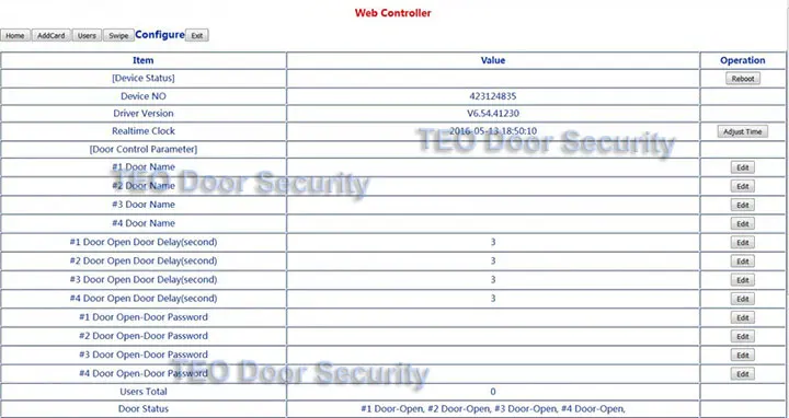 Единый контроль доступа к двери через TCP/IP веб-основе 20000 пользователей контроллер Wiegand высокое качество веб-контроль доступа