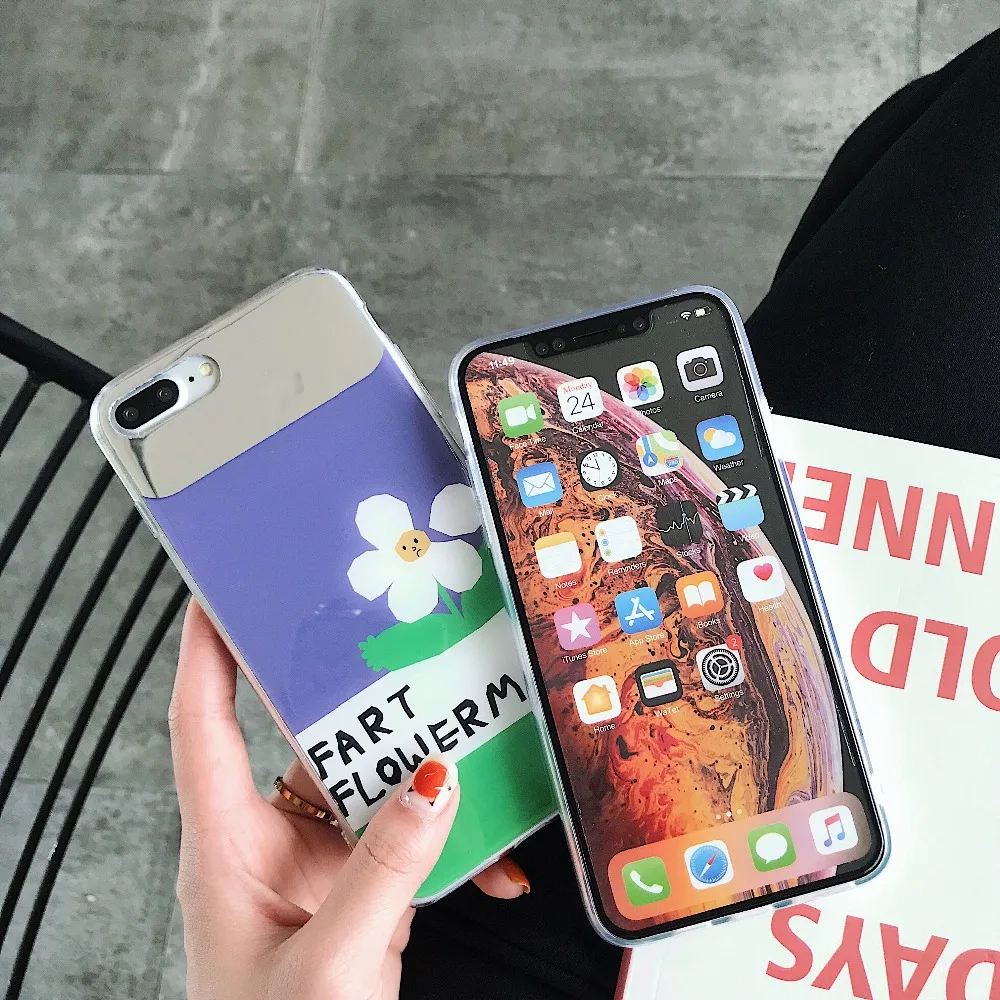 Ракушка чехол для телефона iPhone xs max Роскошные X Xr Bling простой чехлы телефонов с