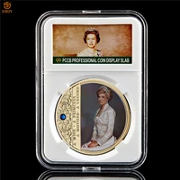 uk queen souvenir coin final rose princess diana collectors edition goldsilver plated home decoration coin collection wpccb