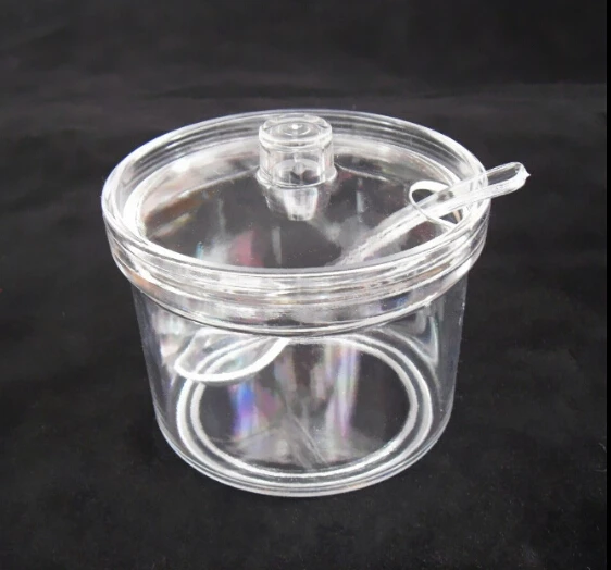 Acrylic Sugar &amp Creamer Pots condiment seasoning bowl salt shaker bottle kitchen can | Дом и сад