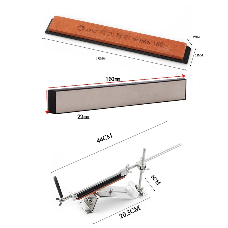 Professional Kitchen Knife Sharpener System Fix-angle With 4 Stones