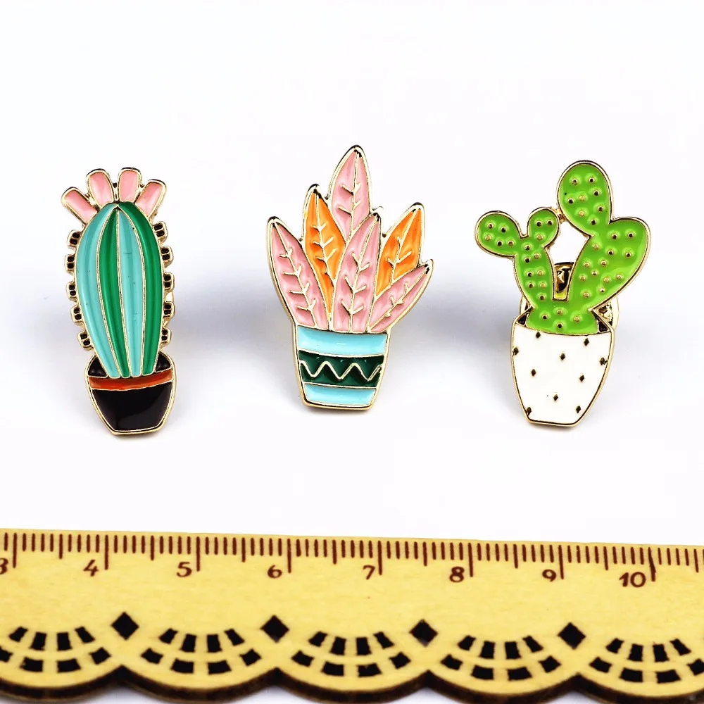 Timlee X230 Бесплатная доставка милые изящные брошь кактус булавки модные ювелирные