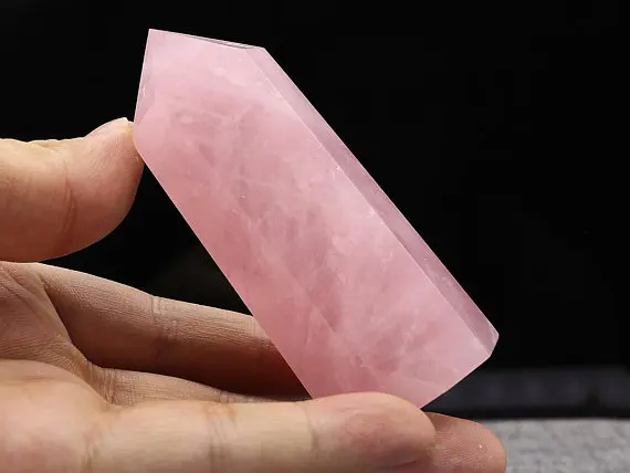 

High Quality Natural pink Rose Quartz Tower Rose Quartz Point/Rose Quartz Crystal Obelisk/Gift for Girl meditation reiki grid