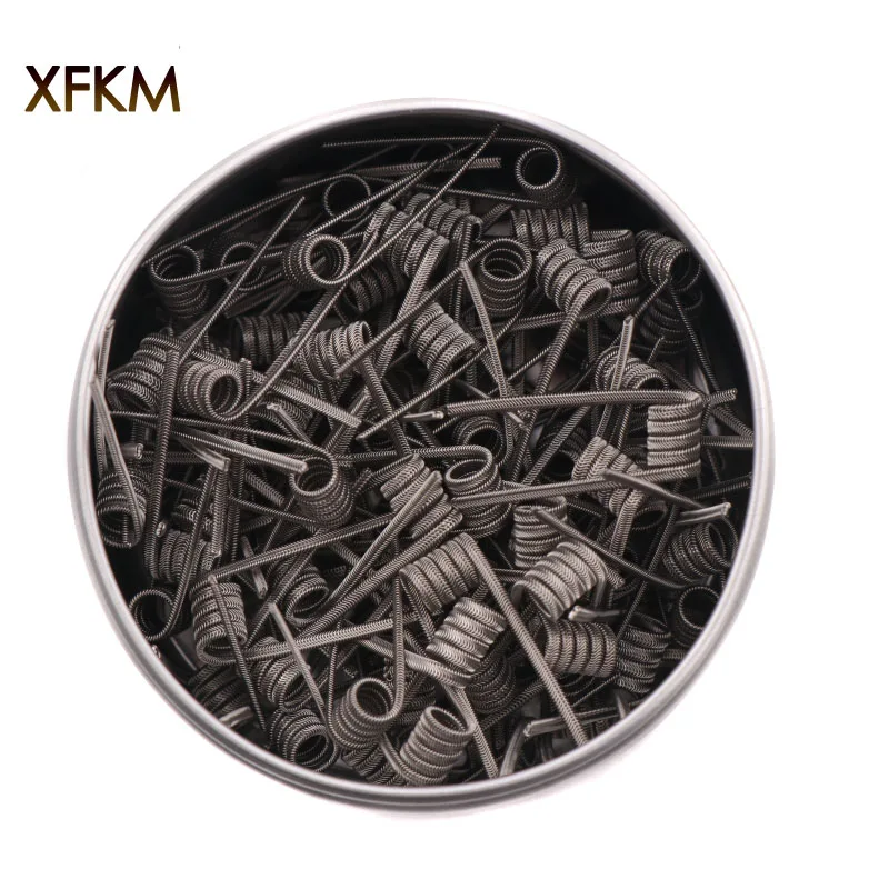 

NEW XFKM NI80 A1 SS316L 100pcs/lot Prebuilt Coil ALIEN V2 wire coils Heating Resistance Wire Fit RDA RDTA DIY Atomizer