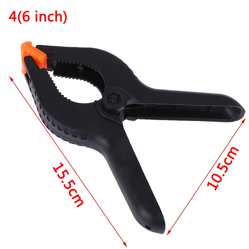 1PCS 2/3/4/6/9inch Spring Clamps DIY Woodworking Tools Plastic Nylon Clamps For Woodworking Spring Clip Photo Studio Background