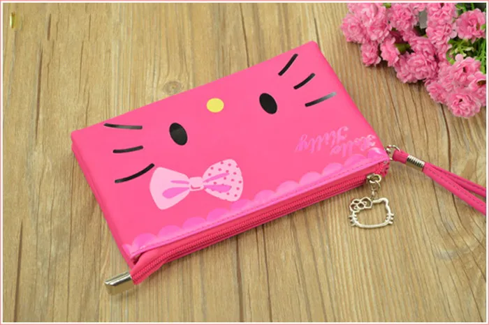 Милые маленькие женские сумочки hello kitty, водонепроницаемые, Женская эко-сумка, кошелек, клатчи с веревкой, 3 цвета, доступны