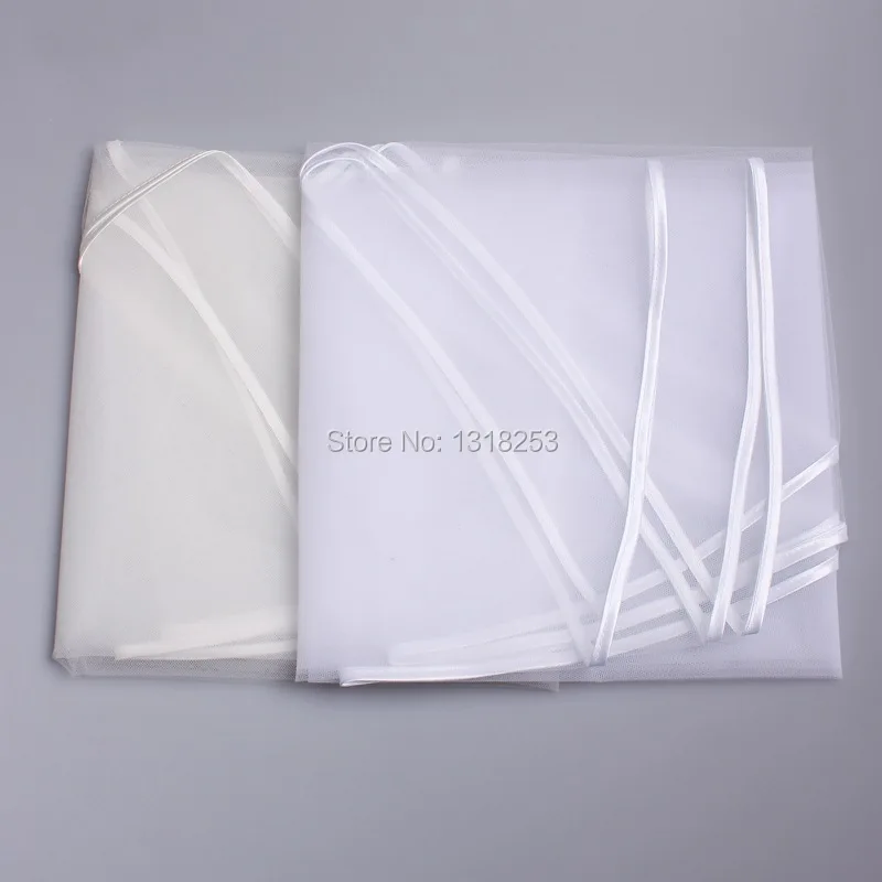 Белая свадебная вуаль цвета слоновой кости фата невесты тюль с расческой край