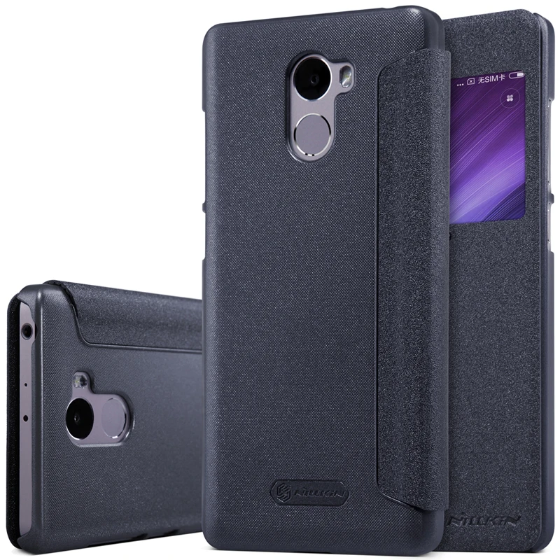 Чехол чехол для Xiaomi Redmi 4 телефона 5 0 дюймов NILLKIN чехол-книжка из искусственной