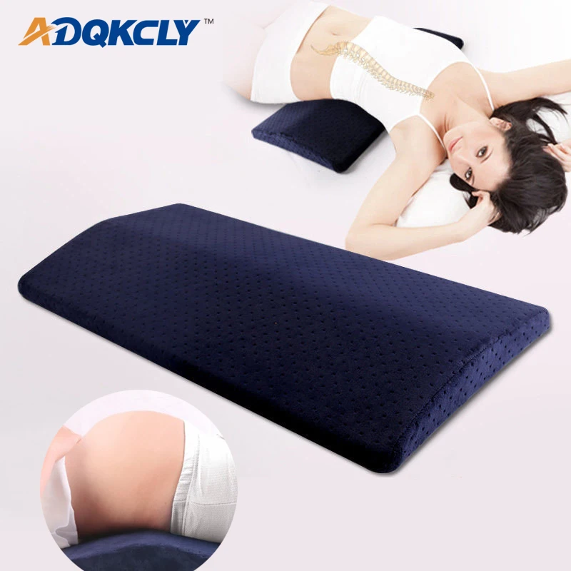 Подушка для спины из пены с эффектом памяти ADQKCLY хлопковая ткань подушка поясницы