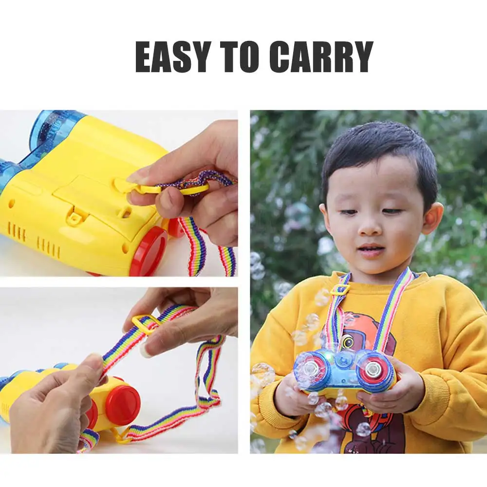 Bubble Blower Automatic Telescope Machine Flashing Light Up Music 2019 Popular Attractive Novelty Toys |